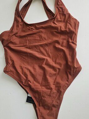 ICON SWIM Dune One Piece Swimsuit Amber Brown Size XXL NWT